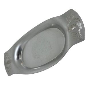 VTG Kensington Stainless Steel Art Deco Pineapple Tray 13.5" Mid-Century Modern